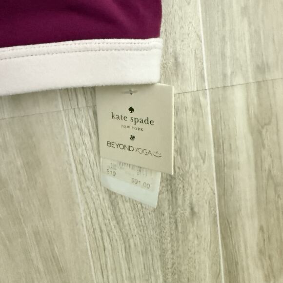 Beyond Yoga Kate Spade Sports Bra Womens Medium Color Block Athletic Workout - Picture 7 of 13
